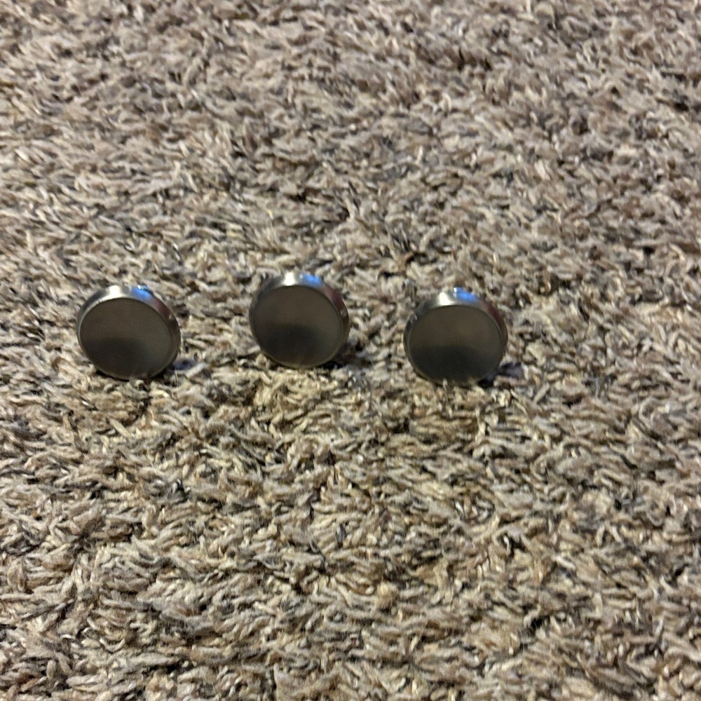 Silver Round drawer pulls knobs
